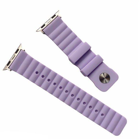 NEW LILAC Purple Silicone Band Apple Watch 38/40/41mm M/L  Haze - Picture 6 of 10